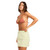 Roxy Charlie Check Bias Mini Skirt Womens in Leaf Green