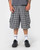Rusty Screwdriva Elastic Cargo Short Mens in Black