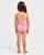Roxy Teenie Weenie Ocean Lover One Piece Swim in Pink Carnation