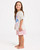 Roxy Teenie Weenie Hula Wave Rider Tee Girls in Cloud Dancer