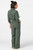 Oneill Faye Long Sleeve Jumpsuit Womens in Hunter Green