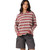 Oneill OG Kyra Long Sleeve Crop Polo Top Womens in Apple Butter