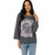Oneill Psychd Oversize Long Sleeve Tee Womens in Dark Shadow