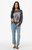 Oneill Psychd Oversize Long Sleeve Tee Womens in Dark Shadow