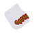 Santa Cruz Classic Dot No Show Sock 5 Pack in White