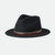 Brixton Messer Fedora Hat in Black