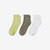 Nike Everyday Plus Lightweight Training Ankle Sock 3 Pack in Multi Lime Army White