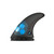 Futures AM1 Alpha Series Thruster Medium Fin Set in Carbon Blue