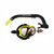 Land And Sea Clearwater Black Mirror Mask And Snorkel Set in Yellow