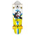 Dusters Flashback Felix 28in Cruiser Skateboard in Yellow White