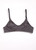 Afends Lolly Hemp Bralette Womens in Charcoal