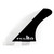 FCS II Mick Fanning PC Grom Tri Fin Set in Black White