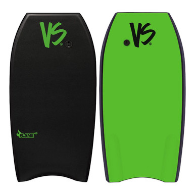 VS Flame 45in Bodyboard in Black Fluro Green