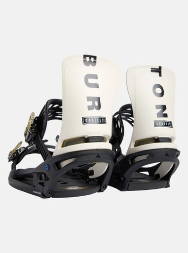 Burton Cartel X EST Binding 2023 Mens in Black Stout White Logo