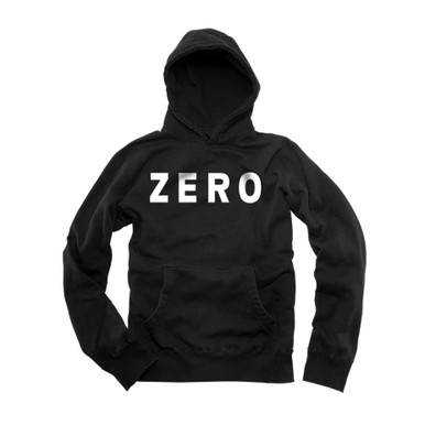 Zero Army Pullover Hoodie Mens in Black White