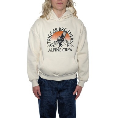 Trigger Bros x Fuh Air Alpine Box Hoodie Womens in Ecru