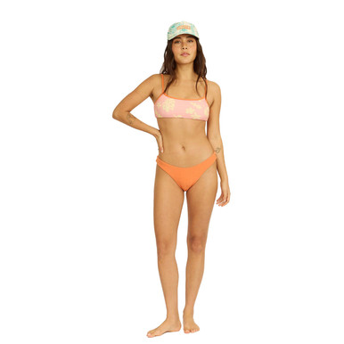 Sisstrevolution Indie Solid High Hip Bikini Pant Womens in Light Amber