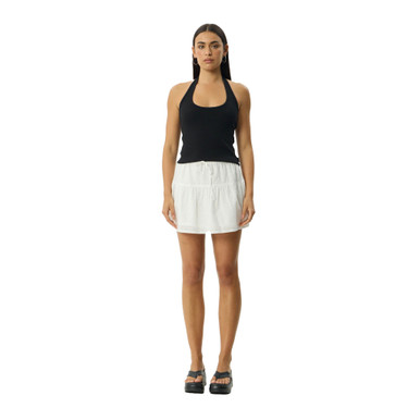 Afends Kindred Mini Skirt Womens in White