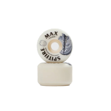 スケートボード Spitfire Wheels Max Palmer 99Duro 55mm Spitfire Palmer Burn Squad Formula Four Conical 55mm 99a White