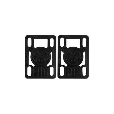 Pig Pile Hard Risers 1/8in in Black - TRIGGER BROS. SURFBOARDS PTY. LTD.