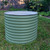 Tall round raised bed in Olive Green