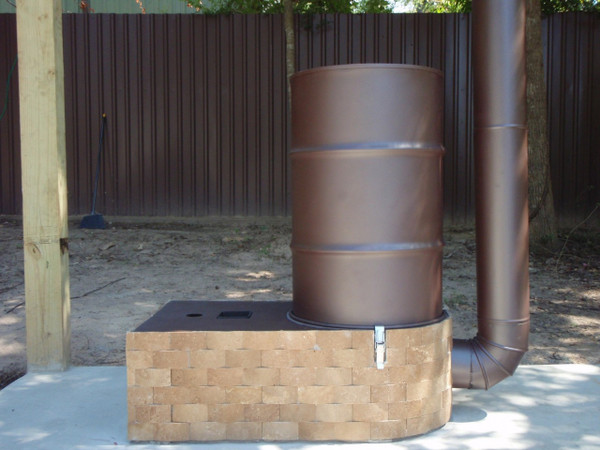 4" Barrel Build using a 30 gallon barrel . Includes barrel supports and finished in tile