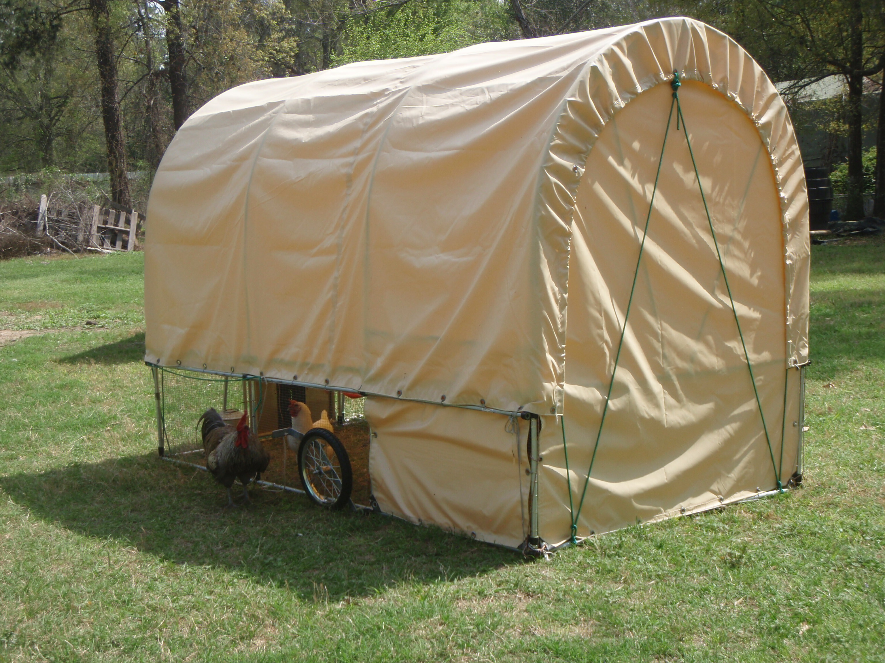 EMT Conduit Chicken Tractor