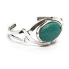 Sterling Silver Oval Turquoise Cuff