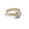 14K Yellow Gold Round Diamond Ring