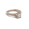 14KR and Platinum Princess Cut Diamond Ring