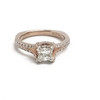 14KR and Platinum Princess Cut Diamond Ring