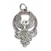 Sterling Silver Multi Gem Phoenix Pendant