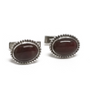 Sterling Silver Jasper Cufflinks