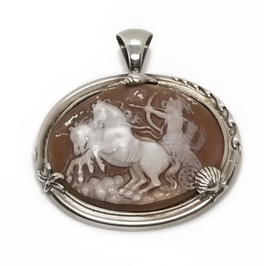 Sterling Silver Cameo Pendant