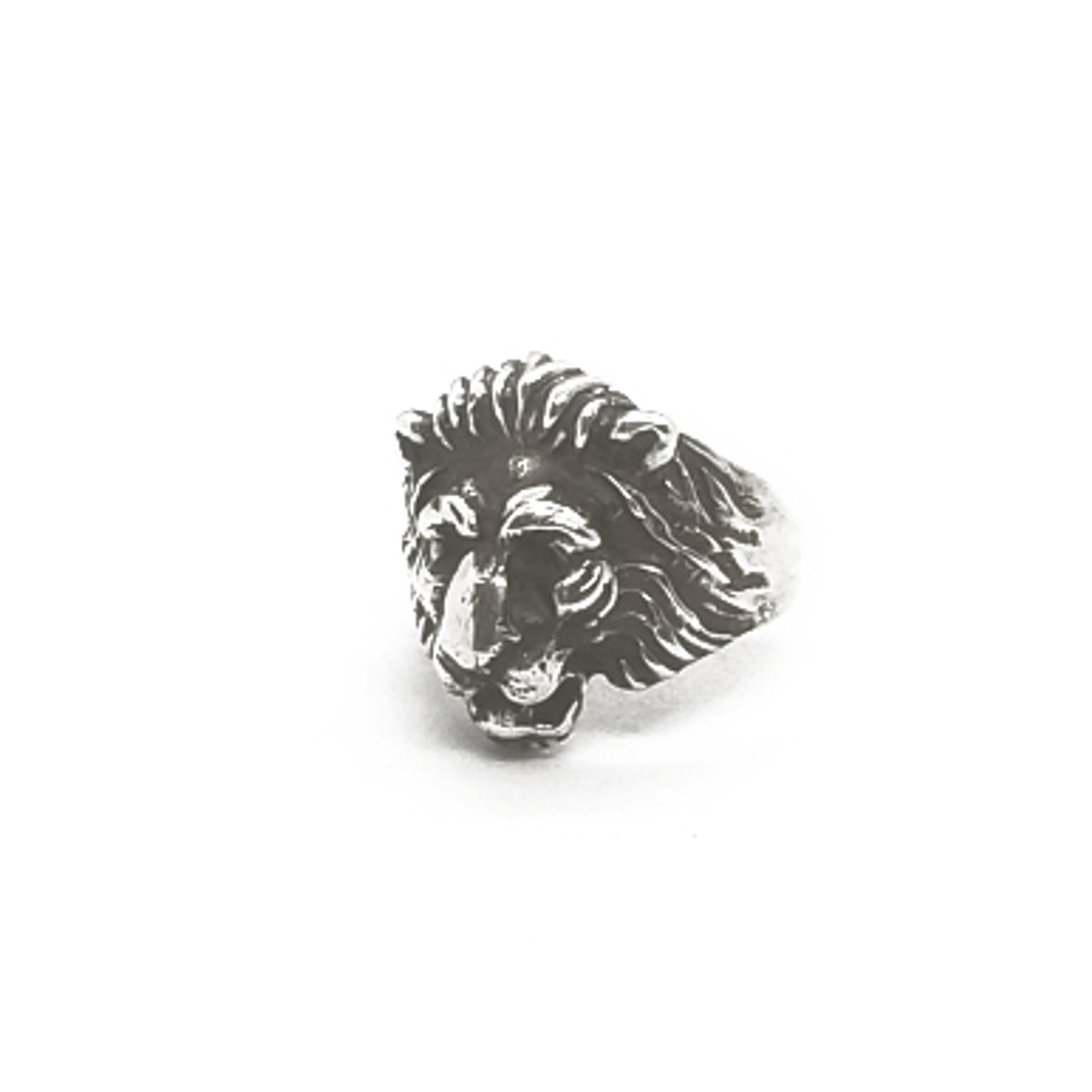 Lion Ring, Silver Lion Ring, Solid Silver Ring, Lion Head Ring, Leo Ri –  Adina Stone Jewelry
