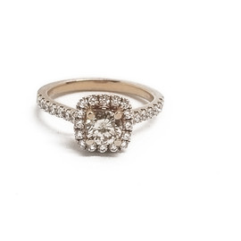 18K Rose Gold Diamond Ring