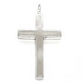 Sterling Silver Large Cross Pendant