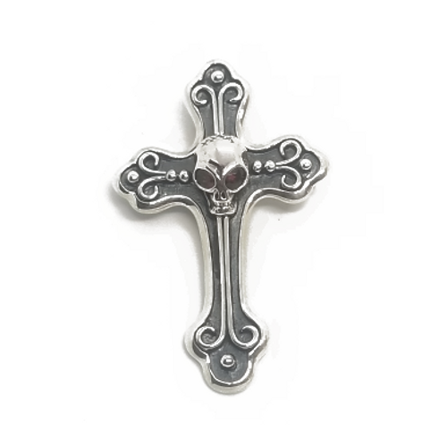 Sterling Silver Skull Cross