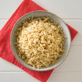 Brown Rice Side Portion High Angle