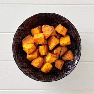 Roast Sweet Potato Side Portion High Angle