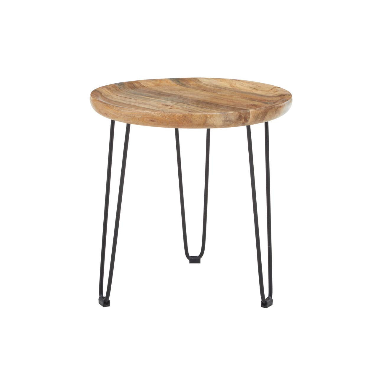 Boho Natural Mango Wood Small Side Table-Premier Housewares