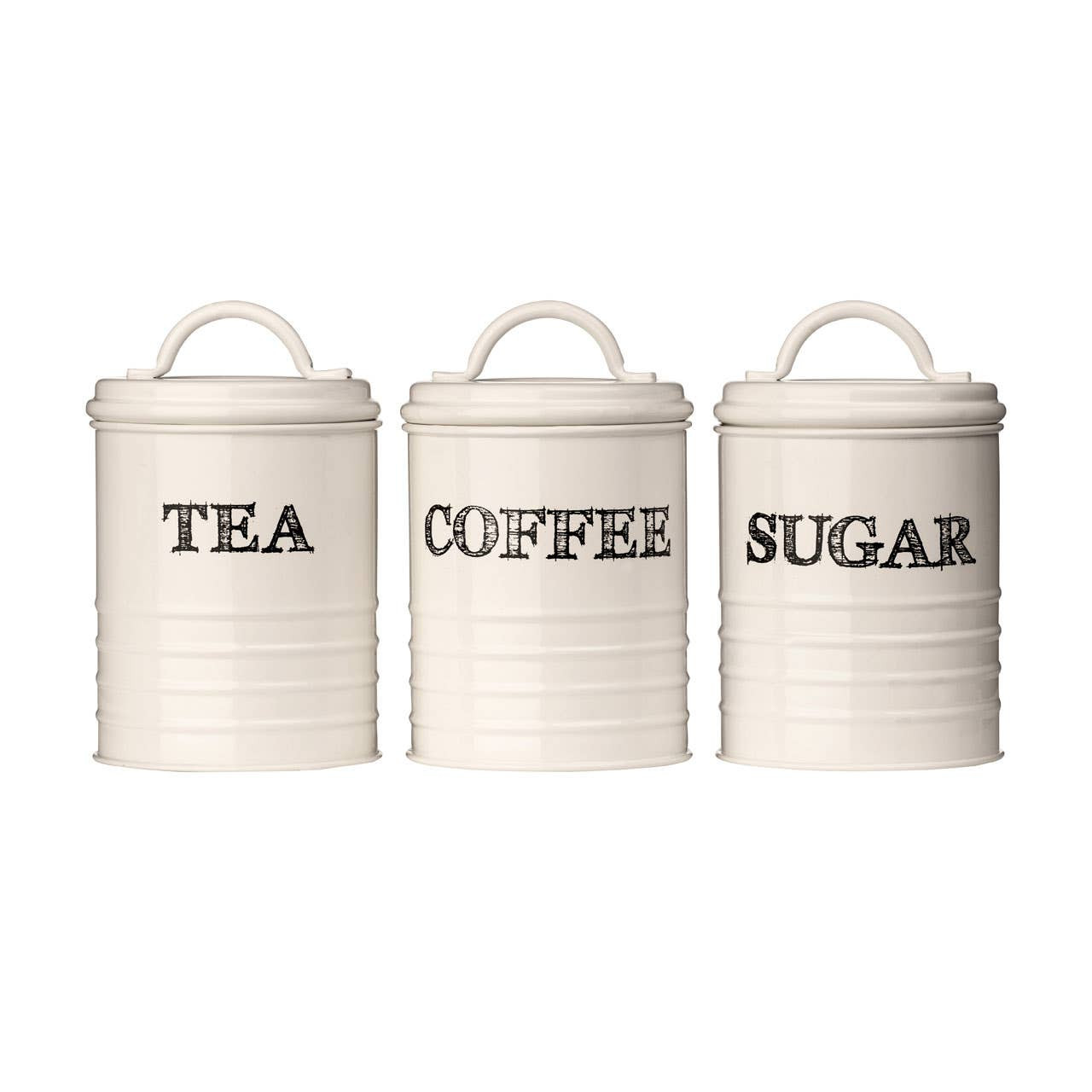 Sketch Tea Coffee And Sugar Canister Set-Premier Housewares