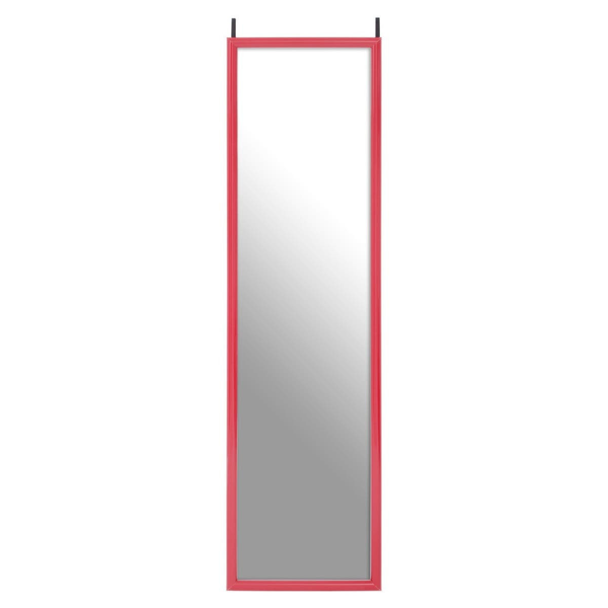 Mize Pink Plastic Frame Over Door Mirror-Premier Housewares
