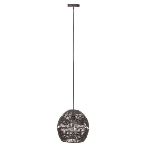 Jaya Black Paper Rope Pendant Light