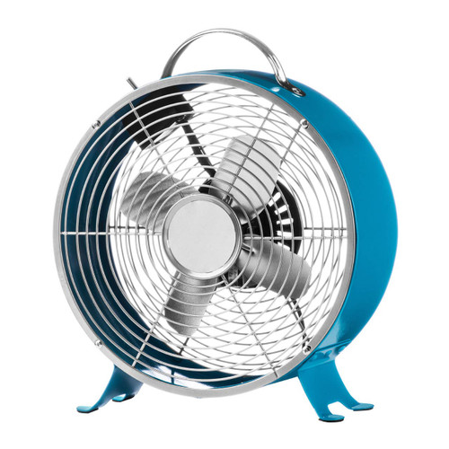 Blue Retro Desk Fan