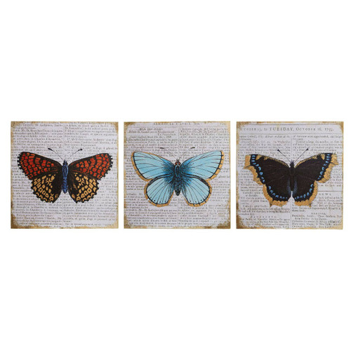 Butterfly Wall Plaque - Set of 3