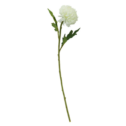 Fiori Chrysanthemum Stem White Flower - 84cm