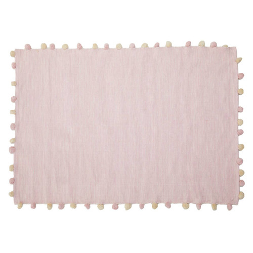 Kids Rectangular Pink Rug