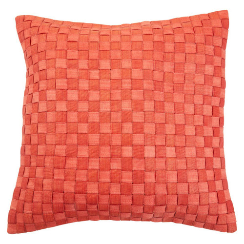 Weave Pattern Red Cushion Weave Pattern Red Cushion