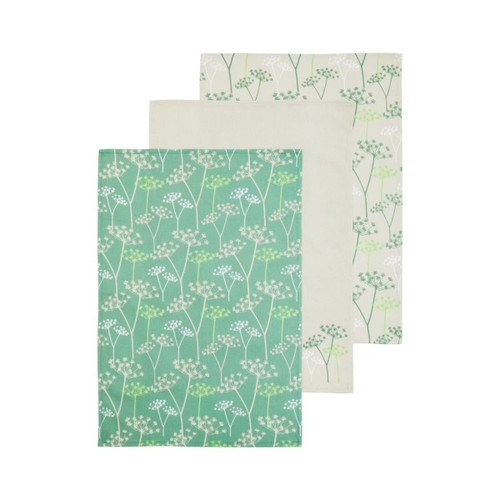 Cow Parsley Tea Towels - Set of 3